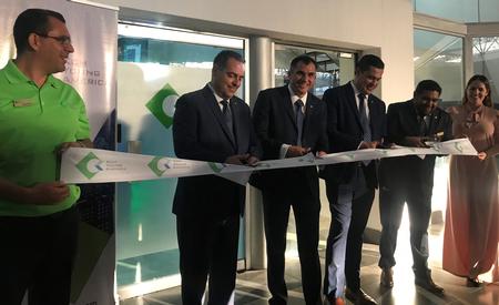 Koh Young America Mexico Office Ribbon Cutting with Juan Arango Managing Director,
Ramon Hernandez Country Manager, Gustavo Jimenez Sales Manager, and Enrique Hernandez Service Manager